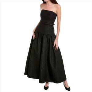 Nicholas Arete Strapless Midi Dress